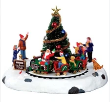 Lemax Santa's Kiddie Train table accent (item #34631). Electric. Retired. 2013