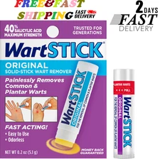 Wartstick Maximum Strength Salicylic Acid Solid-Stick Common and Plantar Wart Re