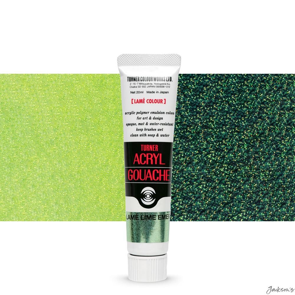 Turner Acryl Gouache Paint Acrylic 20ml Lame Lime Emerald 228 Art Painting
