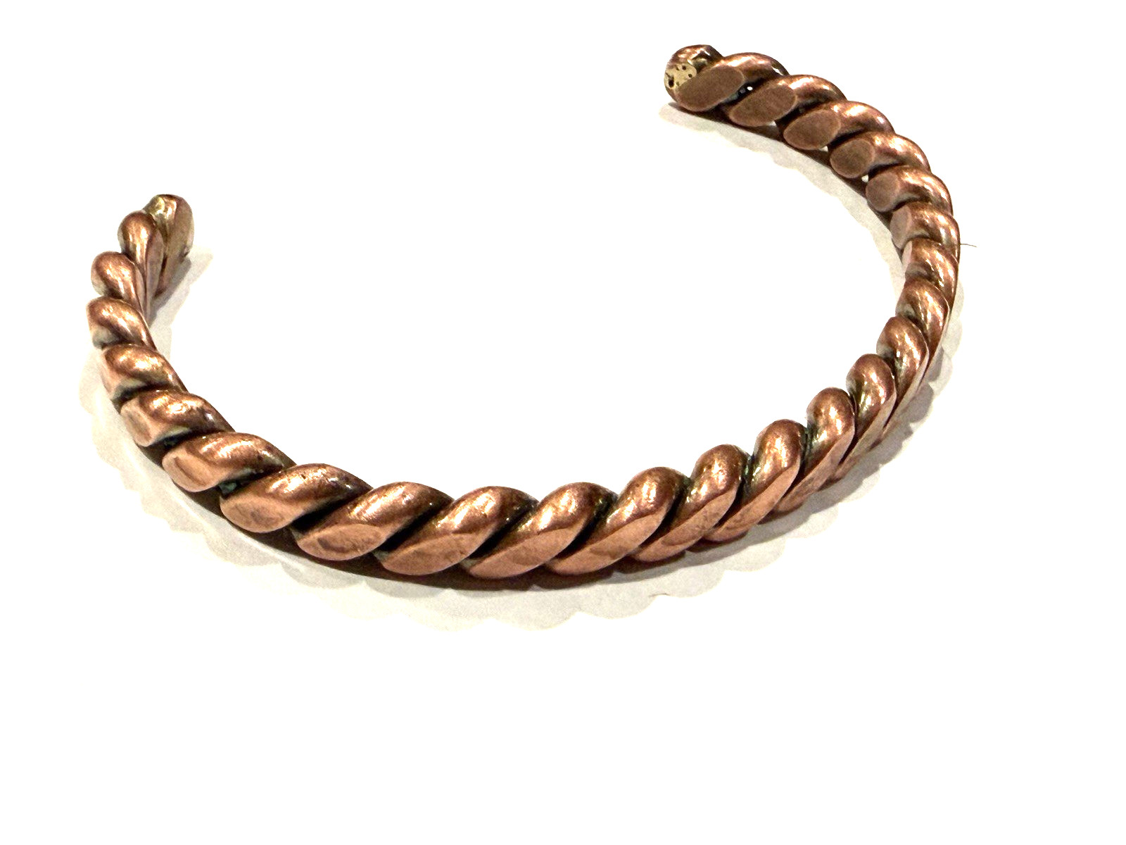 SOLID HEAVY COPPER 21 g TWISTED BRAIDED WOVEN CUF… - image 7