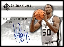 2003-04 SP Authentic Signatures David Robinson Auto #DR-A San Antonio Spurs HOF