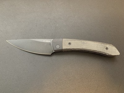 Kizer Momo V4663A1 Nitro-V 4.1  Black Blade G10 Micarta Liner Lock Knife