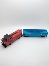 Lot of Vintage Plastic Miniature Train Cars In Very Good Used Condition