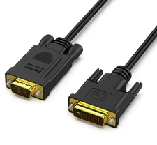 BENFEI Active DVI-D to VGA 6 Feet Cable Male to Male Gold-Plated Cord, Black