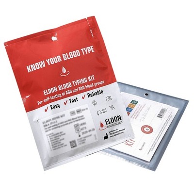 Blutgruppe Schnelltest AB0 und RHD Eldon Card Home-Kit - SONDERPREIS  wegen MDH