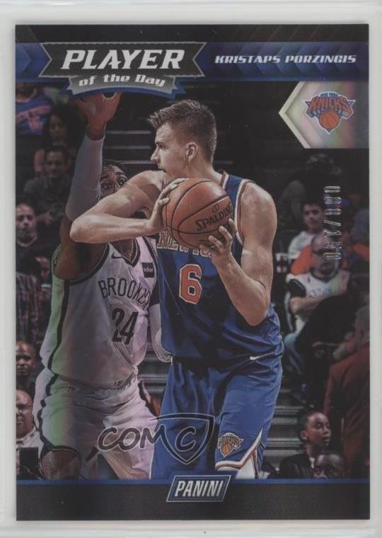 2017-18 Panini Player of the Day Spectrum 88/150 Kristaps Porzingis #21 6f8