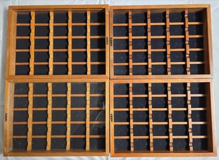 Zippo Display Case Set Of 4 Cases Can Hold 100 Lighters. RARE