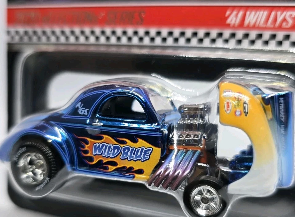 Hot Wheels RLC 41 Willys Gasser 2020 Selections Series Red Line Club Blue  - Image 3 of 4
