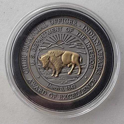 CFO Indian Affairs - Challenge Coin - Bild 1 von 2