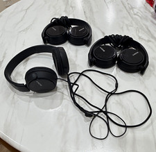 Sony MDR-ZX110 Wired On-Ear Headphones Black Foldable 3.5mm Lot of 3