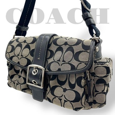 Coach Soho Shoulder bag Signature Black