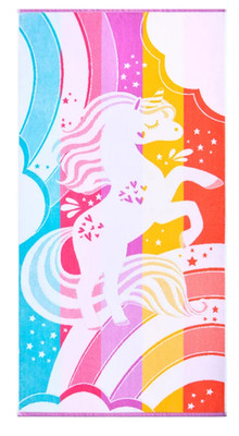 Loftex Kids Beach Towel - 30'' x 60'' UNICORN