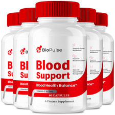  5 Pack Biopulse Blood Support Advanced Formula Health  Wellness Supplement