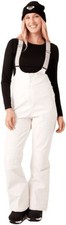 Roxy Summit Bib Women's Snow Pants, Snow White, Large