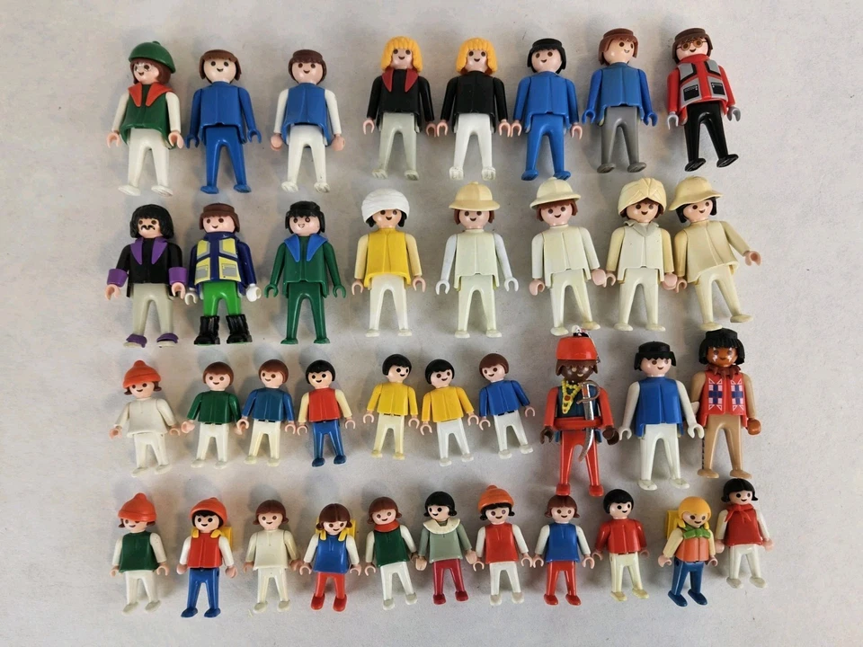 Playmobil Geobra Vintage Figures 1974 - 1981 Large Lot Of People Figures Kids - Image 3 of 4