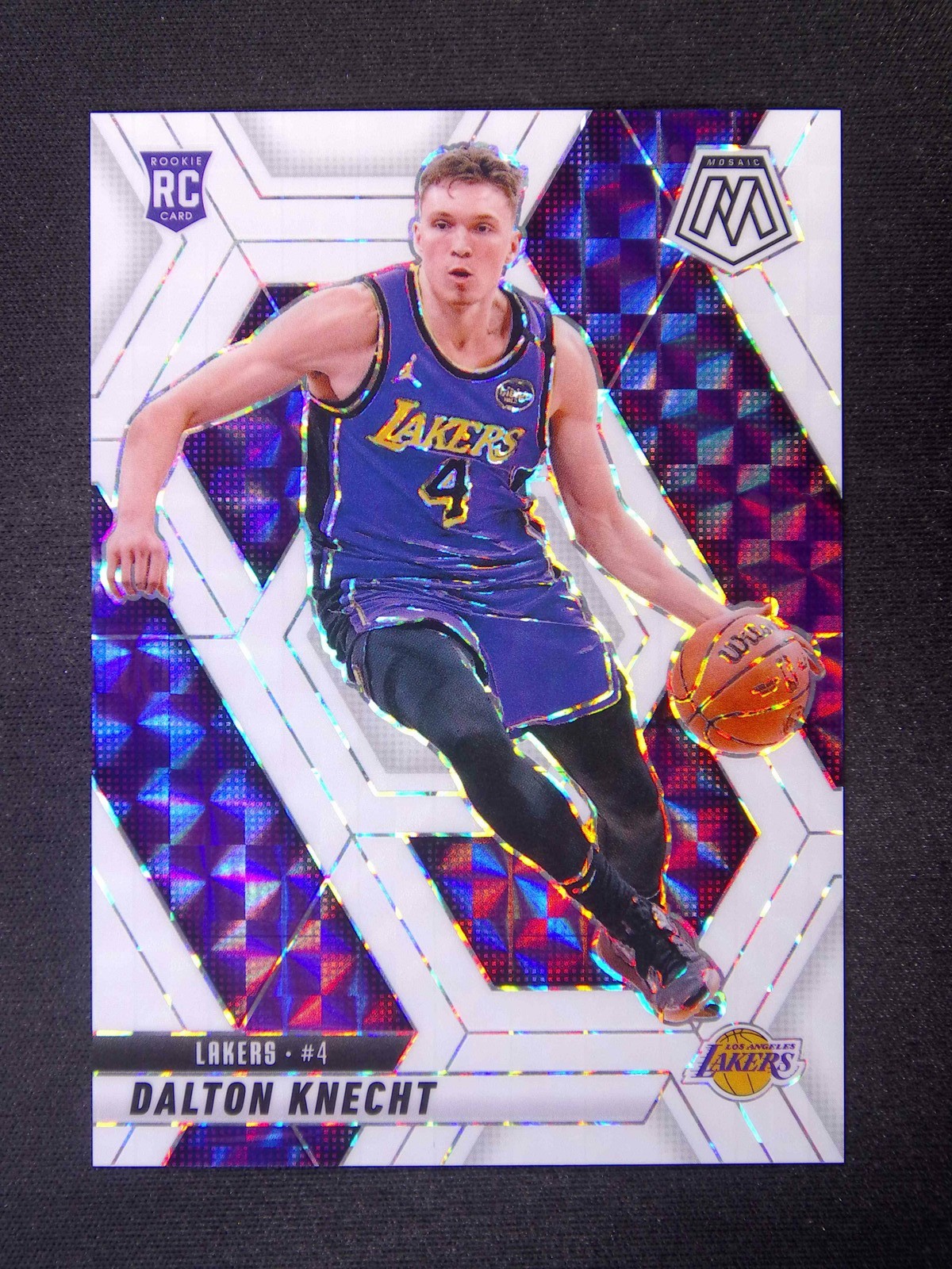 2024-25 Panini Mosaic Dalton Knecht #238 RC Rookie White /25