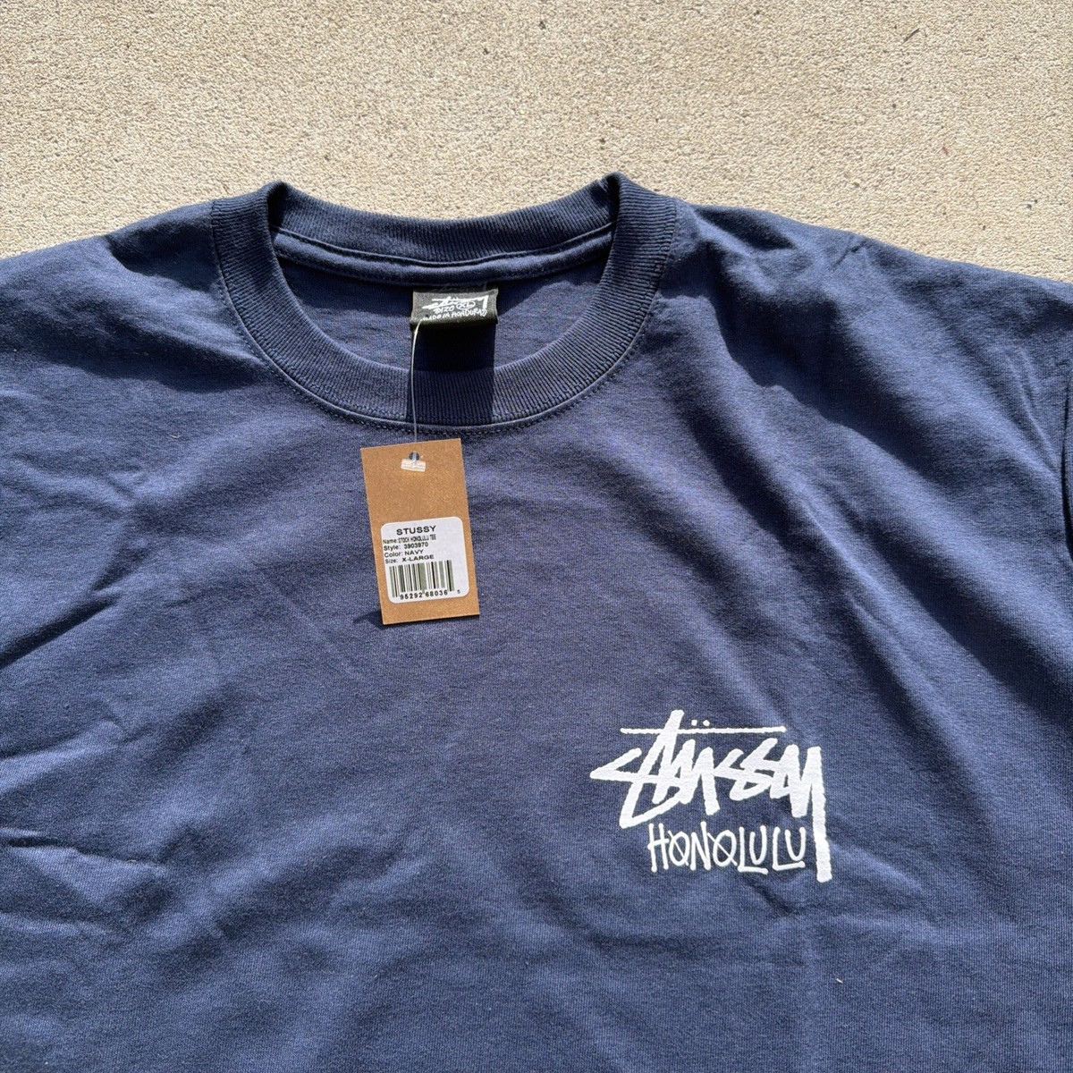 NWT STUSSY HONOLULU Chapter Tee Limited NAVY BLUE T-SHIRT XL | eBay
