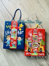 NEW! Cocomelon Craft SET OF 2 Sticker Activity Paint & Decorate Own Wooden Bus