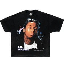 LIL WAYNE WEEZY Boxy Vintage Shirt Graphic Tee Rap Streetwear Y2K