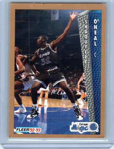 Shaquille O'Neal #37 — 1992 Fleer Drake's basketball card