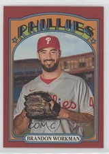 2021 Topps Heritage Target Red Border Brandon Workman #337 6ks