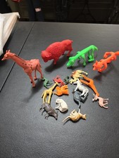 Vintage 1960 Lot Of Plastic Animal Figures