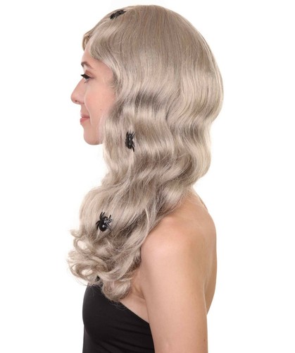Spider Web Wig | Women's Shoulder Length Witches Spider Web Wig HW-6835 - Picture 3 of 9