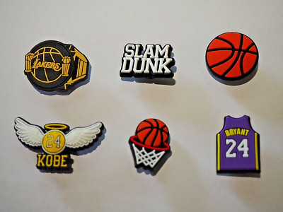 #178 6 pcs NBA Kobe Bryant, Lakers Croc shoe charms, Jibbitz | eBay