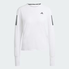 Adidas Own The Run Women's Long Sleeve Tee White L NWT