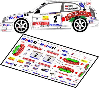 DECALS 1/43 TOYOTA COROLLA WRC - #2 - KULIG - RALLYE BARUM ZLIN 2000 - D43010