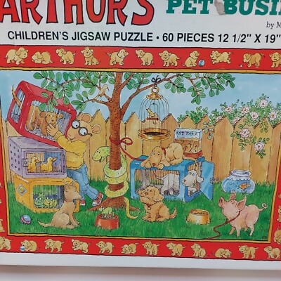 Arthur Aardvark ARTHUR'S PET BUSINESS JIGSAW PUZZLE 60 Pieces With