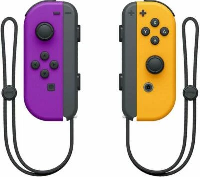 Nintendo Switch Joy-Con Gamepad - Neon Purple/Neon Orange for sale