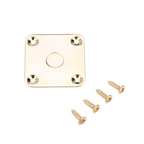 Musiclily Pro Gold Metal Flat Jack Plate for Epiphone Les Paul LP