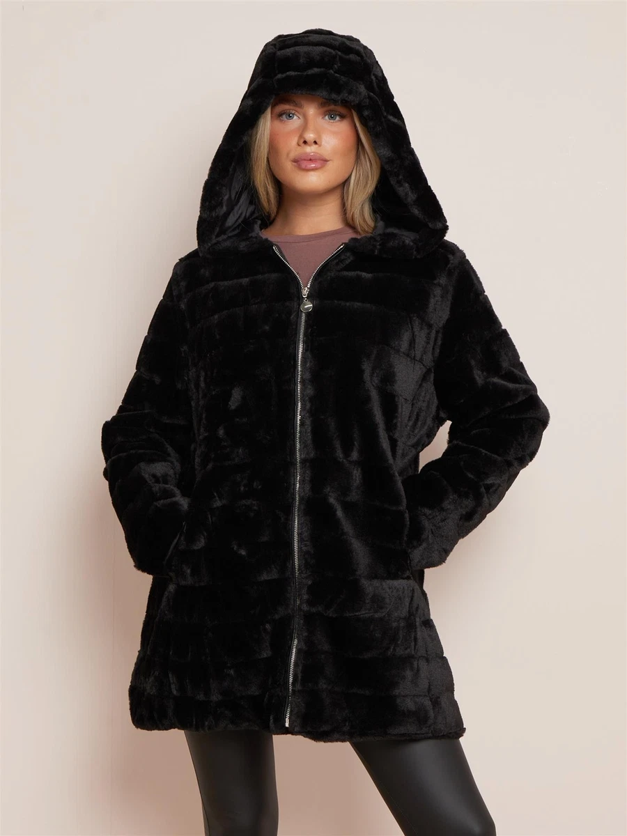 Oversize faux-fur coat - Women