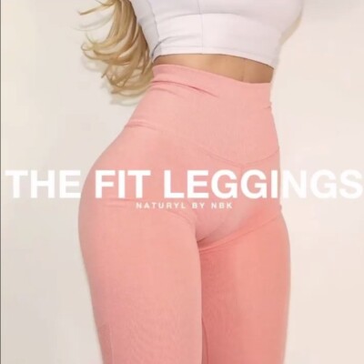 Women's Leggings Small Naturyl By NBK Niykee Heaton Peach The Fit Collection