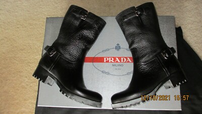 PRADA WOMEN'S BOOTS, SIZE 361/2