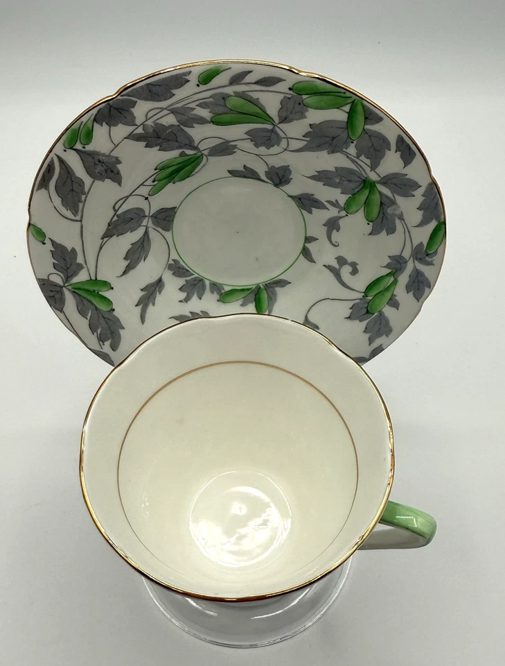 TAZA Y PLATILLO DE TÉ Royal Grafton Ashley Bone China Inglaterra Bridgerton fiesta de ducha Foto 4 de 4