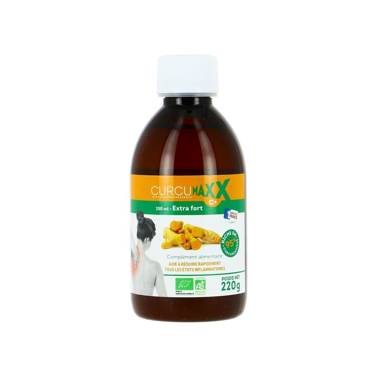 Curcumaxx C+ Extra Fort 250ml : Complément Curcurmine 95% pour Articulations