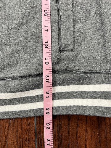 Victoria’s Secret PINK 1/4 Zip Gray Athletic Long Sleeve Top Sweatshirt Size XS - Picture 6 of 18