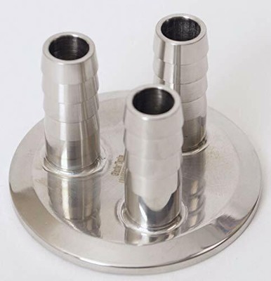 hose barb clamp tri cap keg distributor ss304 adapters rubber inch