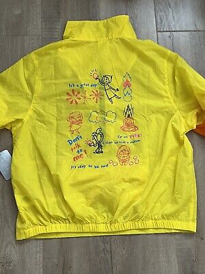 Disney Pixar film 'Inside Out' Windbreaker yellow size M NWT Disney Pixar film 'Inside Out' Windbreaker yellow size M NWT