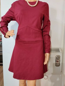 ted baker burgundy dress