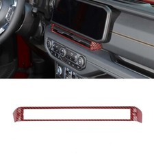 Red Carbon Fiber Air Vent Outlet Cover Trim For Jeep Wrangler Jl Jt Gladiator24