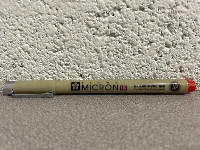 Sakura  Pigma MICRON03 Marker Pen 0.35mm RED