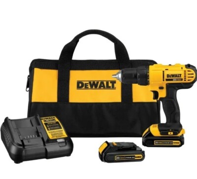 DEWALT DCD771C2 20V MAX 1/2'' Compact Drill Driver Kit w/ 2 Batts (1.3 Ah) New