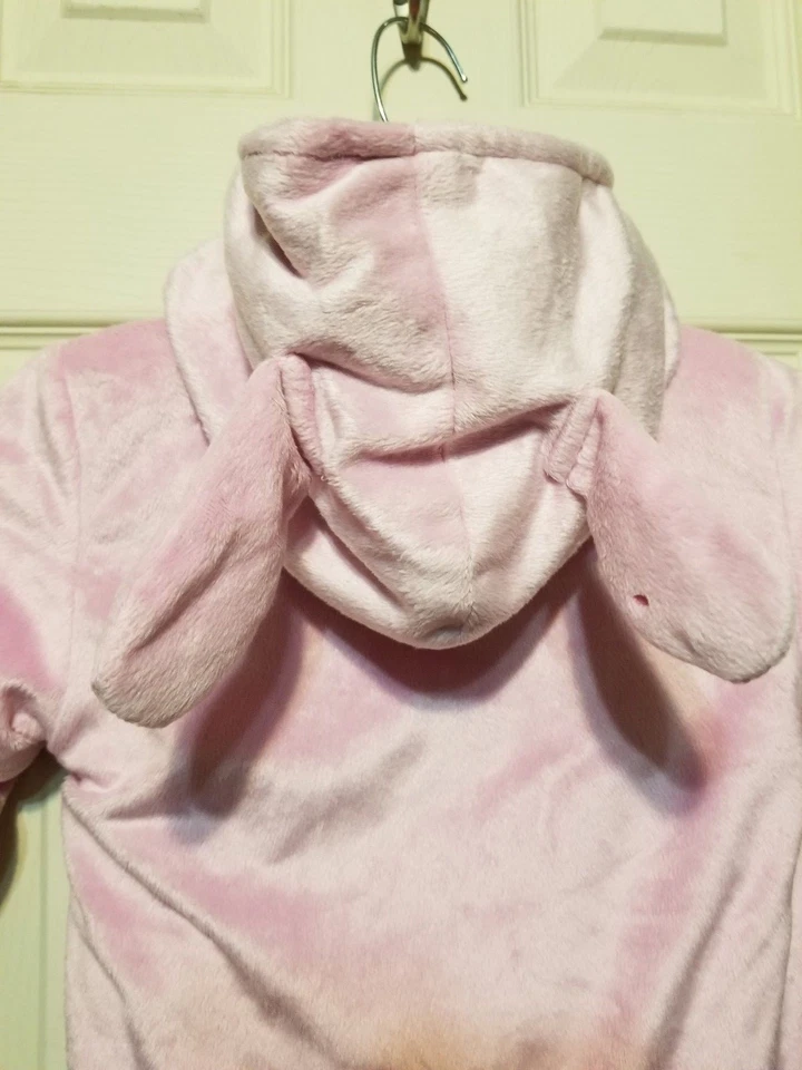 РУБИНЫ РОЗОВЫЙ КРОЛИК ТЕЛА КОСТЮМ РЕБЕНКА ХЭЛЛОУИН КОСТЮМ КРОЛИКА УШИ 12/18 МЕСЯЦЕВ - Изображение 3 из 4