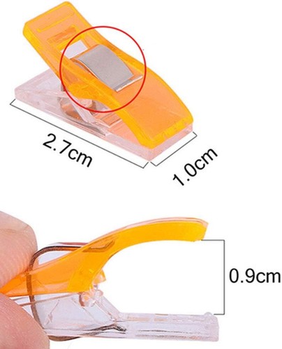 100 Pack Multipurpose Sewing Clips for Quilting and Crafts with Tin Box Assort - 第 3/3 張圖片