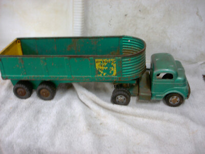Vintage Structo Hydraulic Dump Semi Truck Toy - 20.5