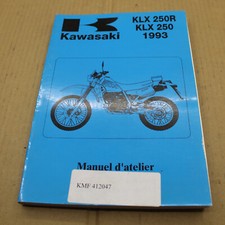 MANUEL REVUE TECHNIQUE D ATELIER KAWASAKI KLX 250 R 1993 -> KLX250 KLXR