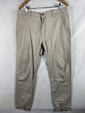 Levi's Size 34x32 Beige Classic Chino Pants Tapered Logo Cotton Elastane